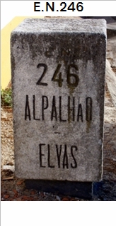 E.N. 246 - Alpalho - Castelo de Vide - Escusa - Portalegre - Outeiro do Alho
 - Arronches - Santa Eullia - So Vicente e Ventosa - Elvas